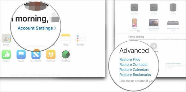 how to find deleted files on ipad from icloud.com