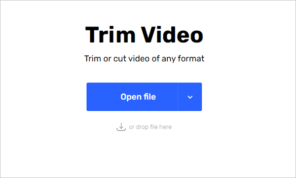 use online video cutter to split mp4