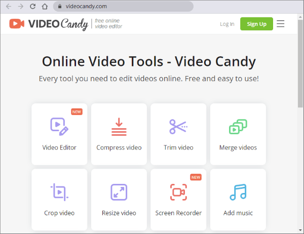 compress video before uploading to youtube using videocandy