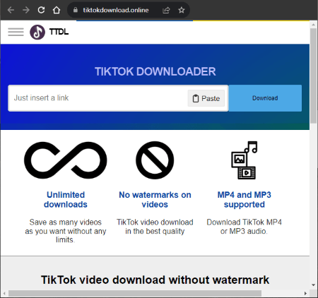 Tiktok To Mp4 - TikTok Video Downloader Without Watermark