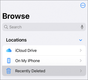 recover recently deleted files on ipad from recently deleted folder