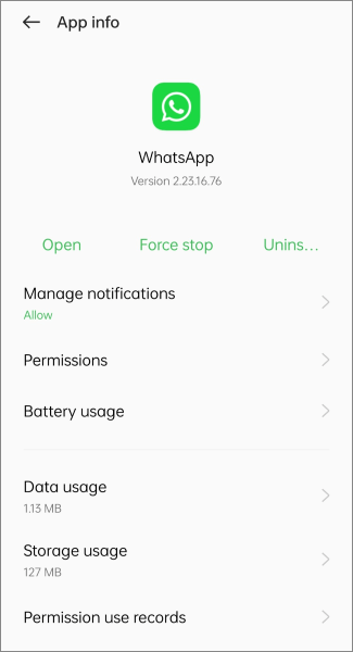 whatsapp app infor