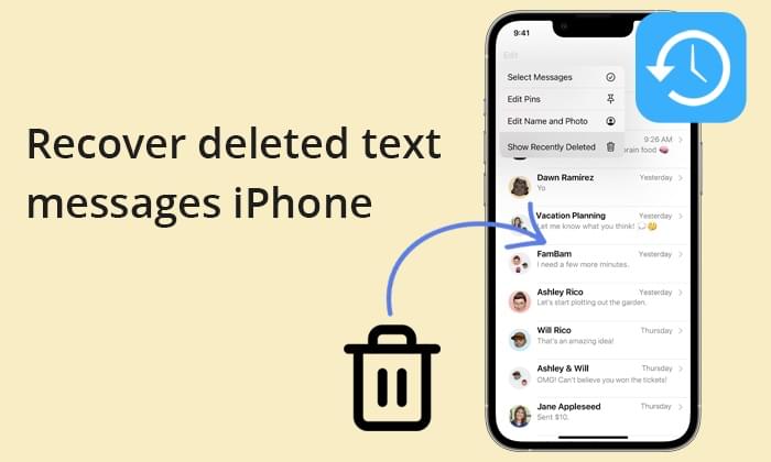 can police recover deleted text messages iphone