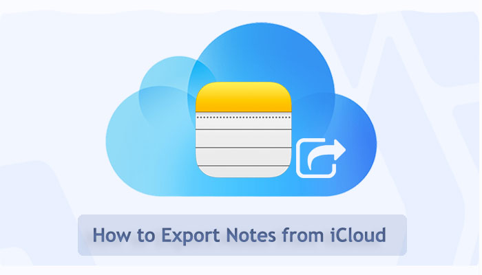 how to export notes from icloud