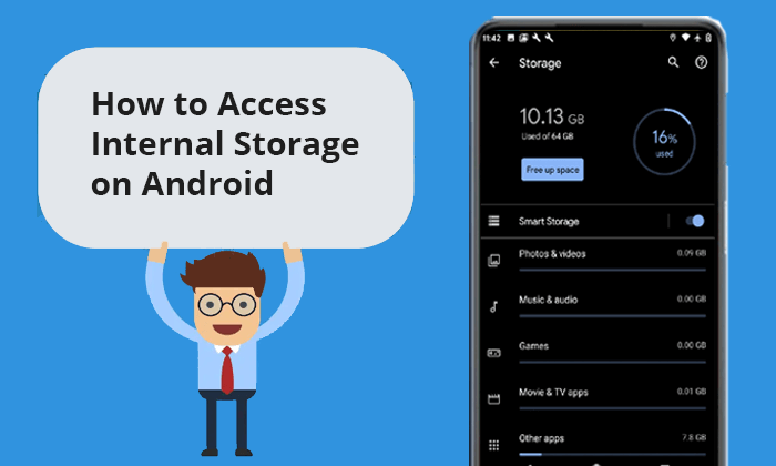 how to access internal storage on android