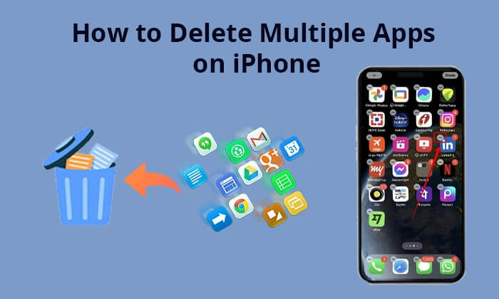 how to delete multiple apps on iphone