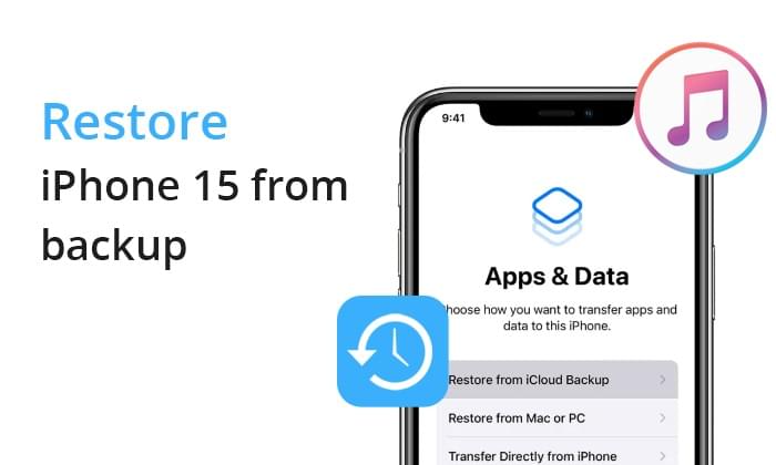 how to restore iPhone 15 from backup
