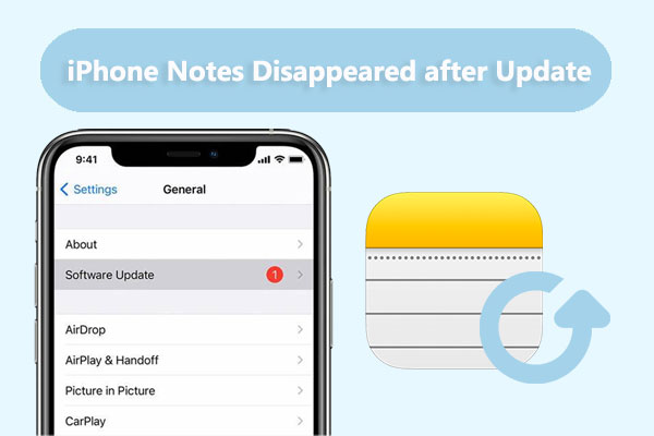 iphone notes disappeared after update