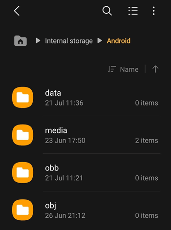 access app data with file manager