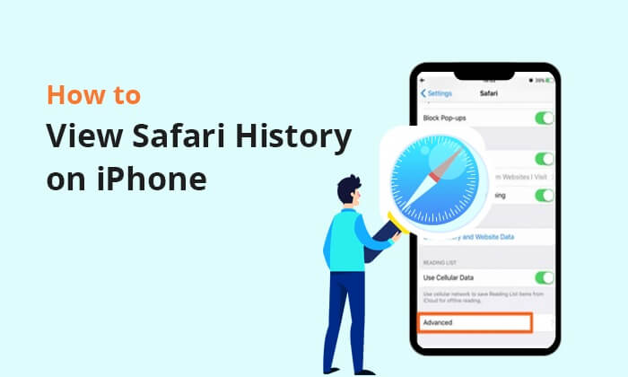 how to view safari history on iphone