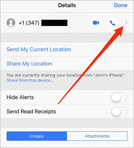 how to add contacts to iphone from text message