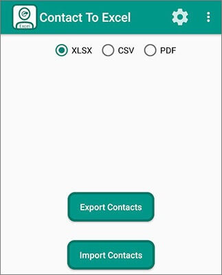 exportar contatos telefônicos para o Excel por contatos para o aplicativo Excel