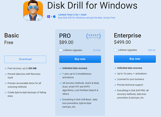 disk drill cost