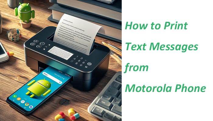 Motorola 携帯電話からテキスト メッセージを印刷する方法