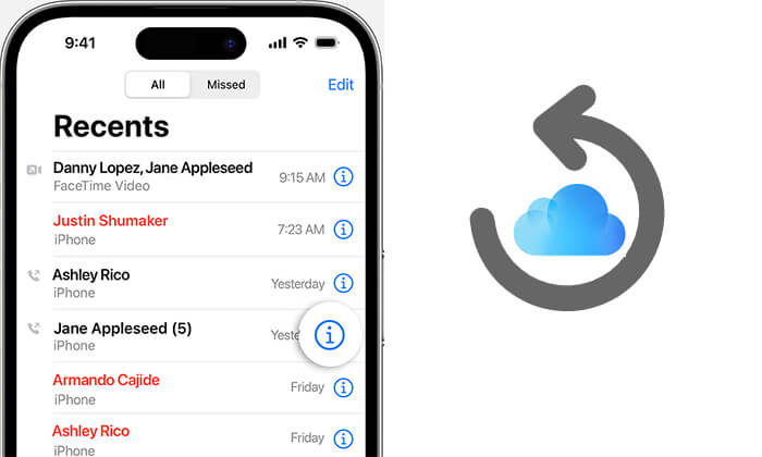 how to retrieve call history from icloud