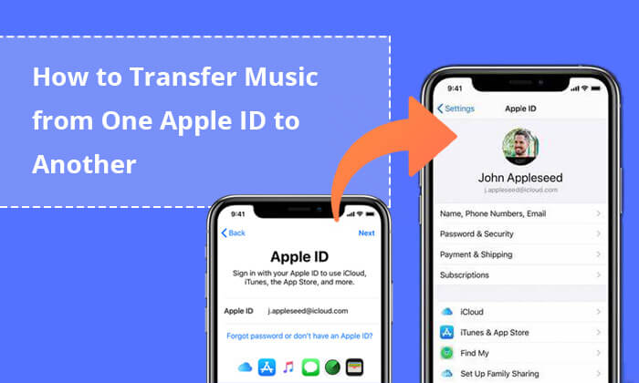 how to transfer music from one apple id to another