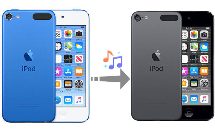 iPod から iPod に曲を転送する方法