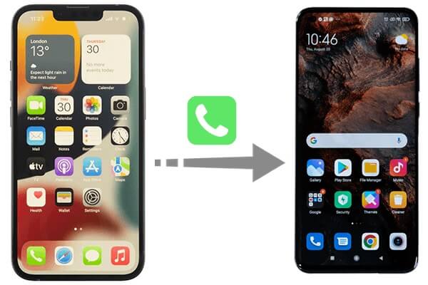 transfer call logs from iphone to android