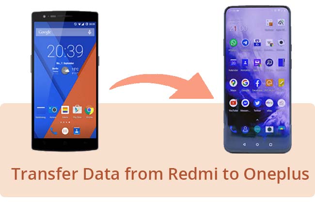 how to transfer data from redmi to oneplus