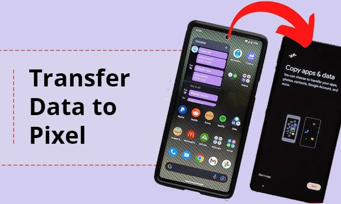 transfer data to pixel