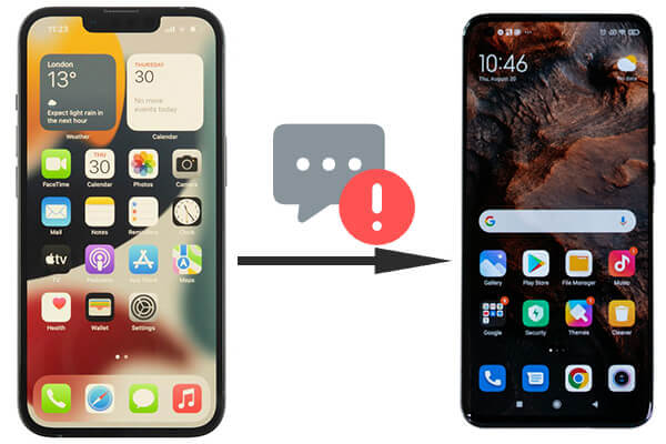 android not receiving texts from iphone