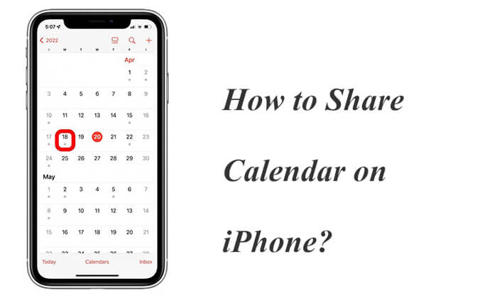 comment partager un calendrier sur iPhone