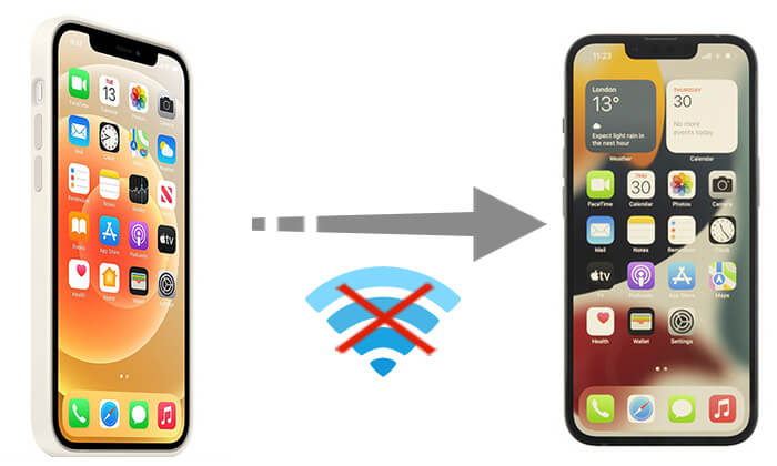 how to transfer data from iphone to iphone without wifi