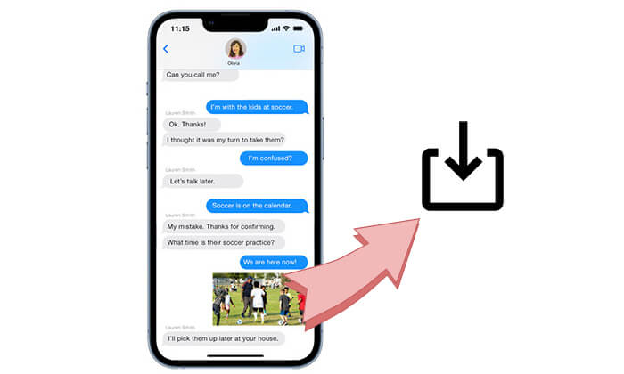 save photos from iphone messages