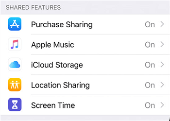 enable apple music in family sharing