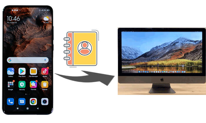 come eseguire il backup dei contatti Android su Mac