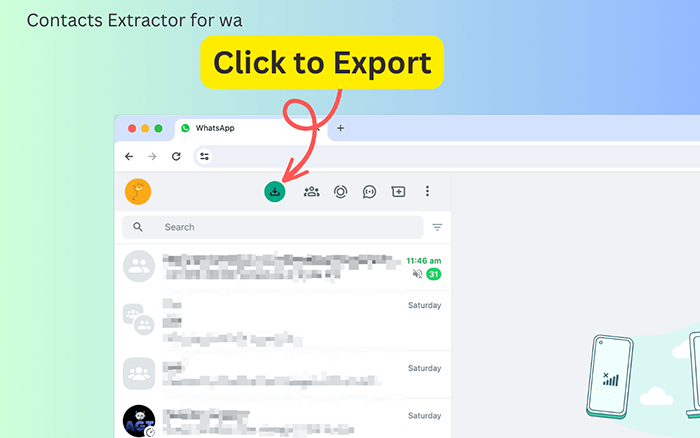 export whatsapp contacts with google chrome extensions