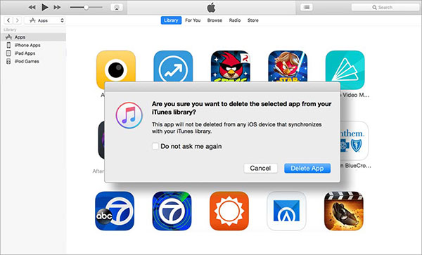 supprimer complètement l'application de l'iphone avec iTunes