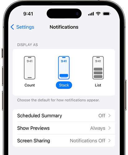 changer le style de notification pour corriger les notifications de l'écran de verrouillage iOS 18