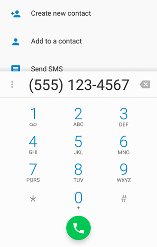 android add contact through phone dialer