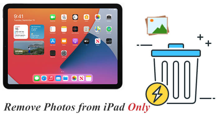 supprimer les photos de l'iPad uniquement