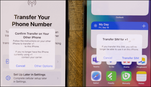 come impostare il numero di telefono sul nuovo iPhone con esim