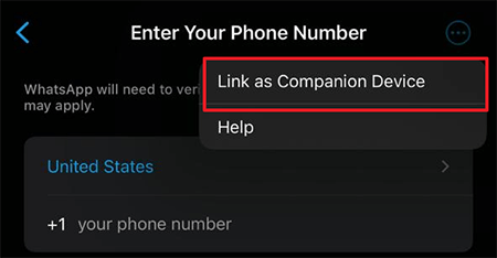 transfer whatsapp from android to iphone without pc by link a device