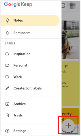 como fazer upload de notas Samsung para o Google Drive usando o Google Keep