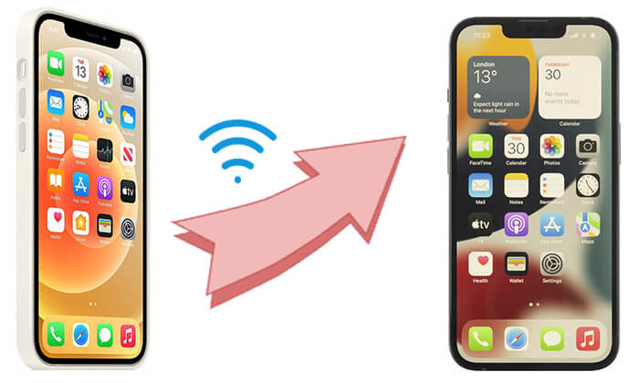 how to transfer data from iphone to iphone wirelessly