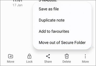 move files out of secure folder