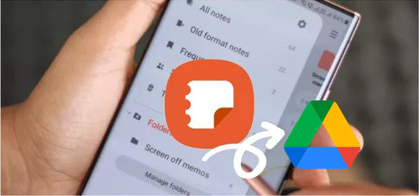 notas samsung sincronizadas com o google drive