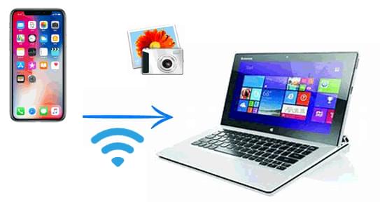 how to transfer photos from phone to laptop wirelessly