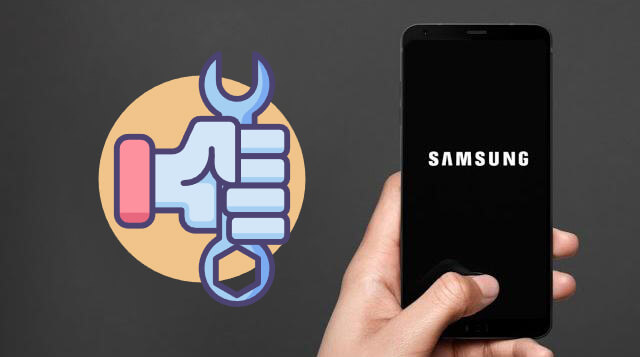 samsung stuck on logo