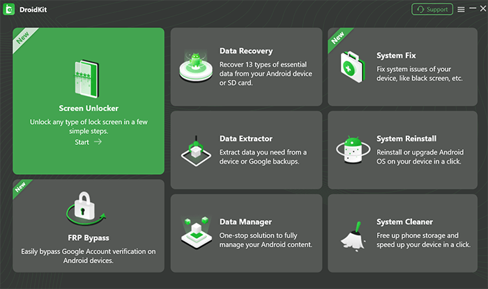 Android ロック解除 - imobie droidkit