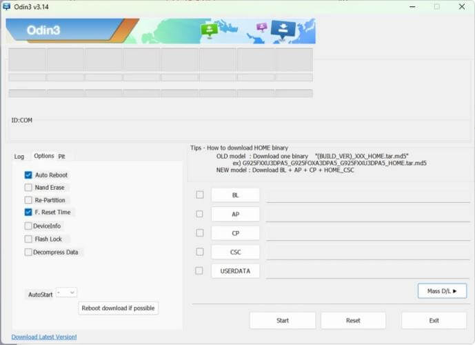 ücretsiz frp bypass samsung - odin