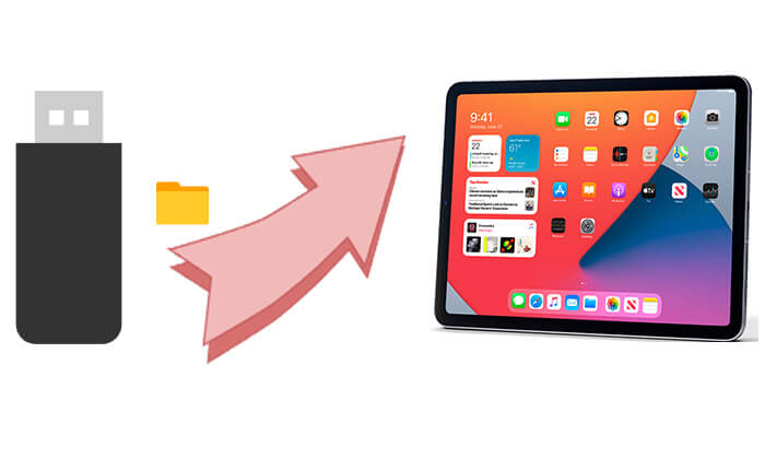 dosyayı flash sürücüden/usb'den ipad'e aktarma