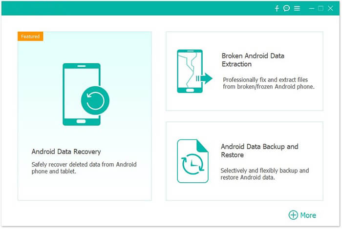 seleccione recuperación de datos de Android