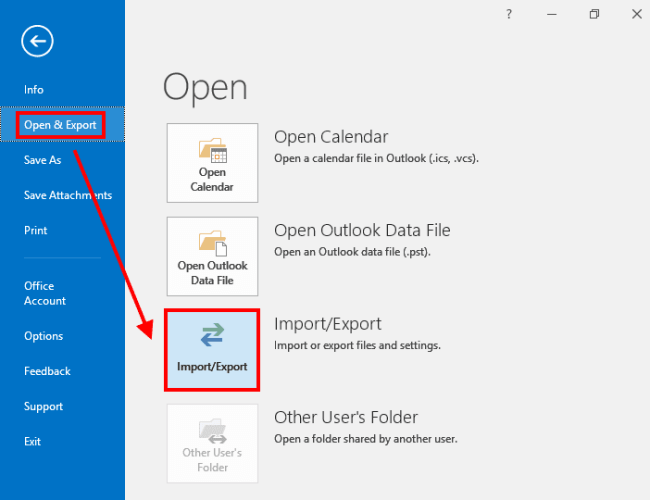 exportar el calendario de Samsung a Outlook