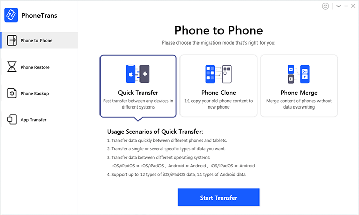 Handy-Übertragungssoftware – imobie phonetrans