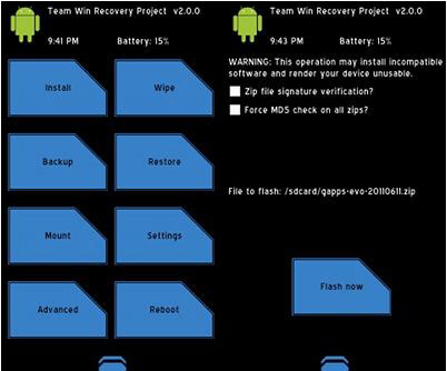 how to use twrp app to flash vendor img